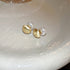 Korean INS Temperament Cool Style Earrings(HE9919)-Gold Circle