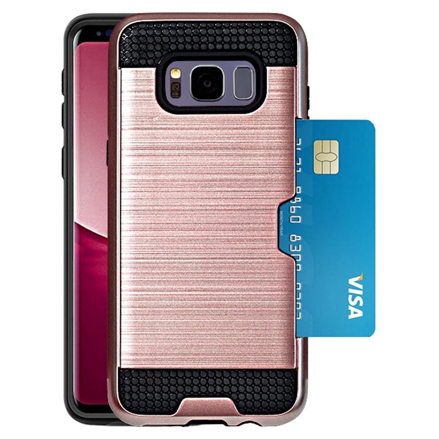 Slidable Card Holder case Compatible with Samsung Galaxy S8