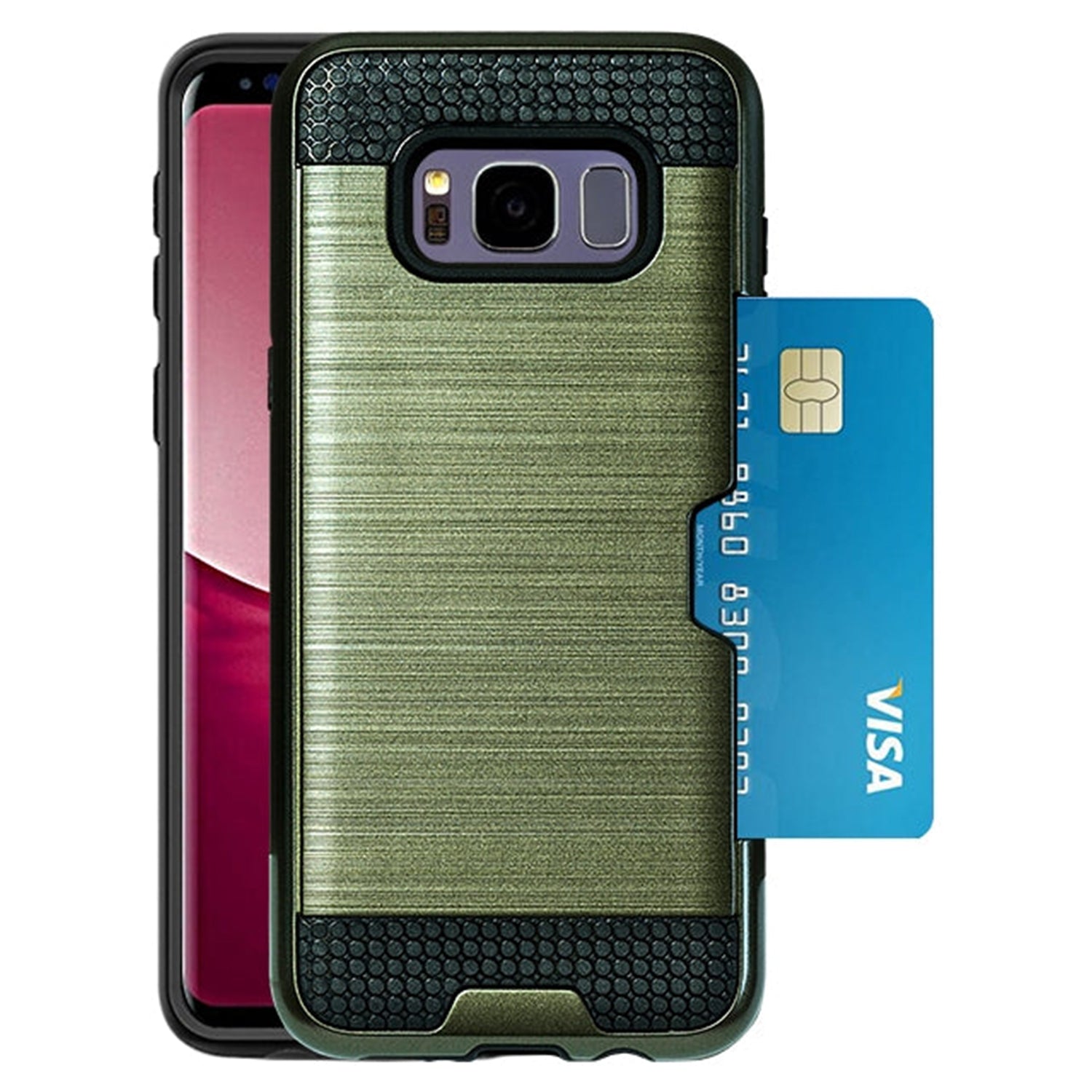 Slidable Card Holder case Compatible with Samsung Galaxy S8