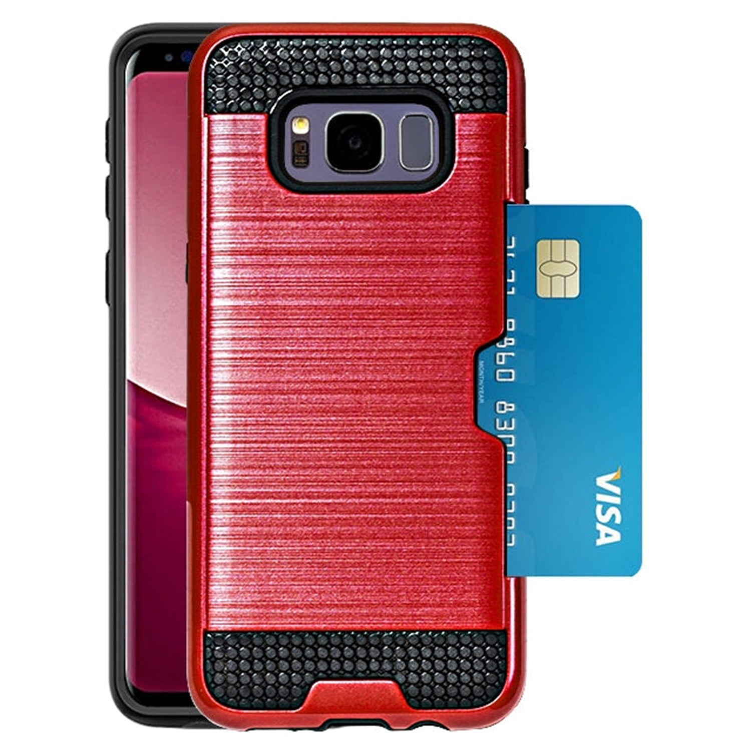 Slidable Card Holder case Compatible with Samsung Galaxy S8