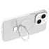 iPhone 15 Plus Transparent Magnetic Suction Bracket Support Wireless Charging Phone Case-Clear