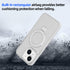 iPhone 15 Plus Transparent Magnetic Suction Bracket Support Wireless Charging Phone Case-Clear