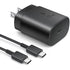2 in1 25W PD 3.0 tape-C fast charger-Black