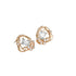 Geometric design ins style simple fashionable and sweet earrings(JSCF-0079E)-White