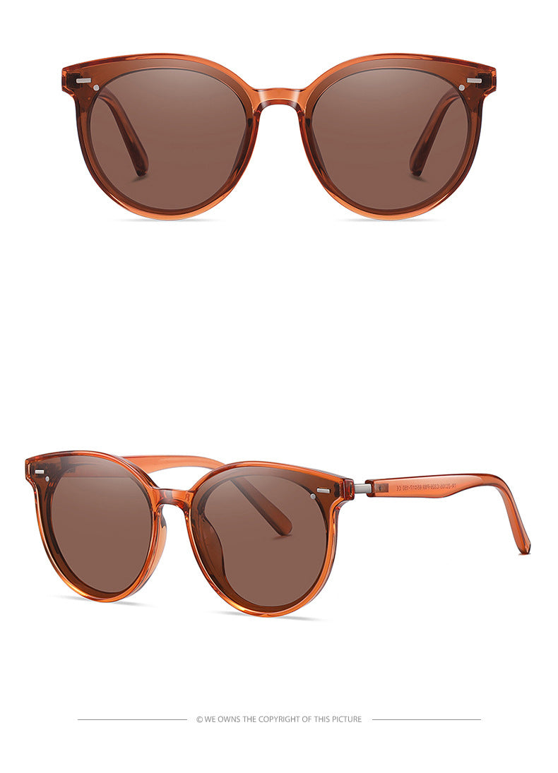 Retro small face can be paired with myopia sunglasses Retro polarized glasses(TR-ZC105*Wan)