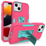 iPhone 14/13 (6.1 ") Kickstand fully protected heavy-duty shockproof case