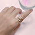 European and American retro ins cold style open ring for women Japan and South Korea simple personality ring net red tail ring( A00679101)-Multi Layered