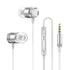 Subwoofer metal bass in ear wired headset-Gold/Black