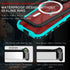 iPhone 15 Pro 360 Full Protective Waterproof Case With Built-in Screen Fingerprint Protector