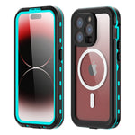 iPhone 15 Pro 360 Full Protective Waterproof Case With Built-in Screen Fingerprint Protector