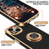 iPhone 14 Fashion Ring Magnetic GPS car mount Phone Holder Case