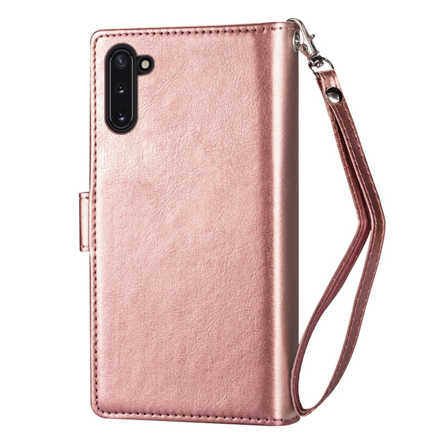 Samsung Galaxy Note 10 2 IN 1 Leather Wallet Case with 9 Credit Card Slots and Removable Back Cover