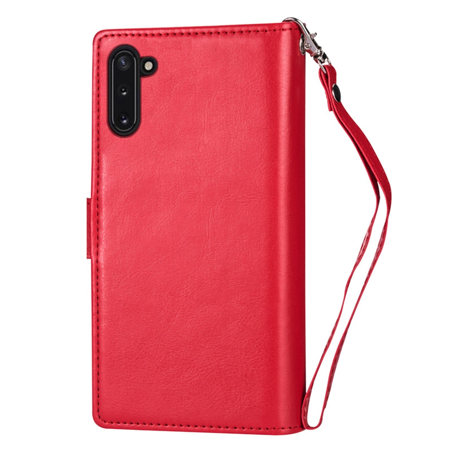 Samsung Galaxy Note 10 2 IN 1 Leather Wallet Case with 9 Credit Card Slots and Removable Back Cover