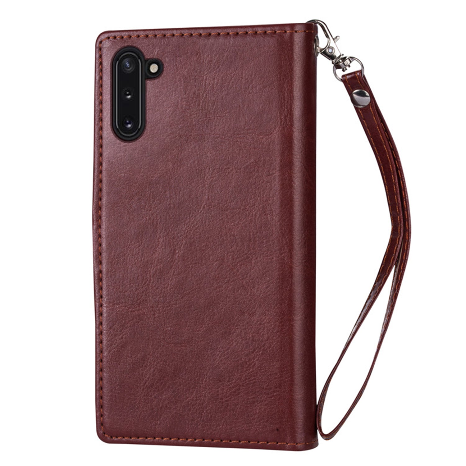 Samsung Galaxy Note 10 2 IN 1 Leather Wallet Case with 9 Credit Card Slots and Removable Back Cover