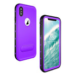 Apple iPhone Xs Max (6.5") 360 Full Protective Waterproof Case with Built-in Screen Fingerprint Protector