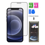 iPhone 12 Mini (5.4") Black Tempered Glass