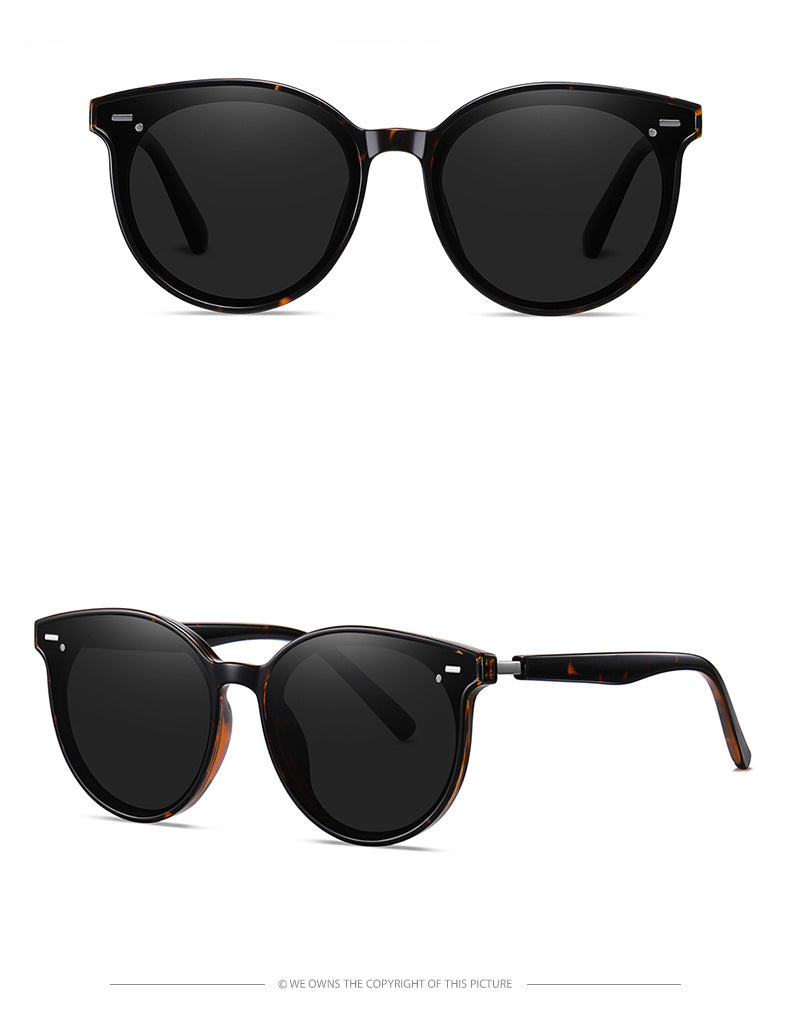 Retro small face can be paired with myopia sunglasses Retro polarized glasses(TR-ZC105*Wan)