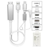 Digital AV Cable 2 in 1 Micro B & USB - C (Silver)