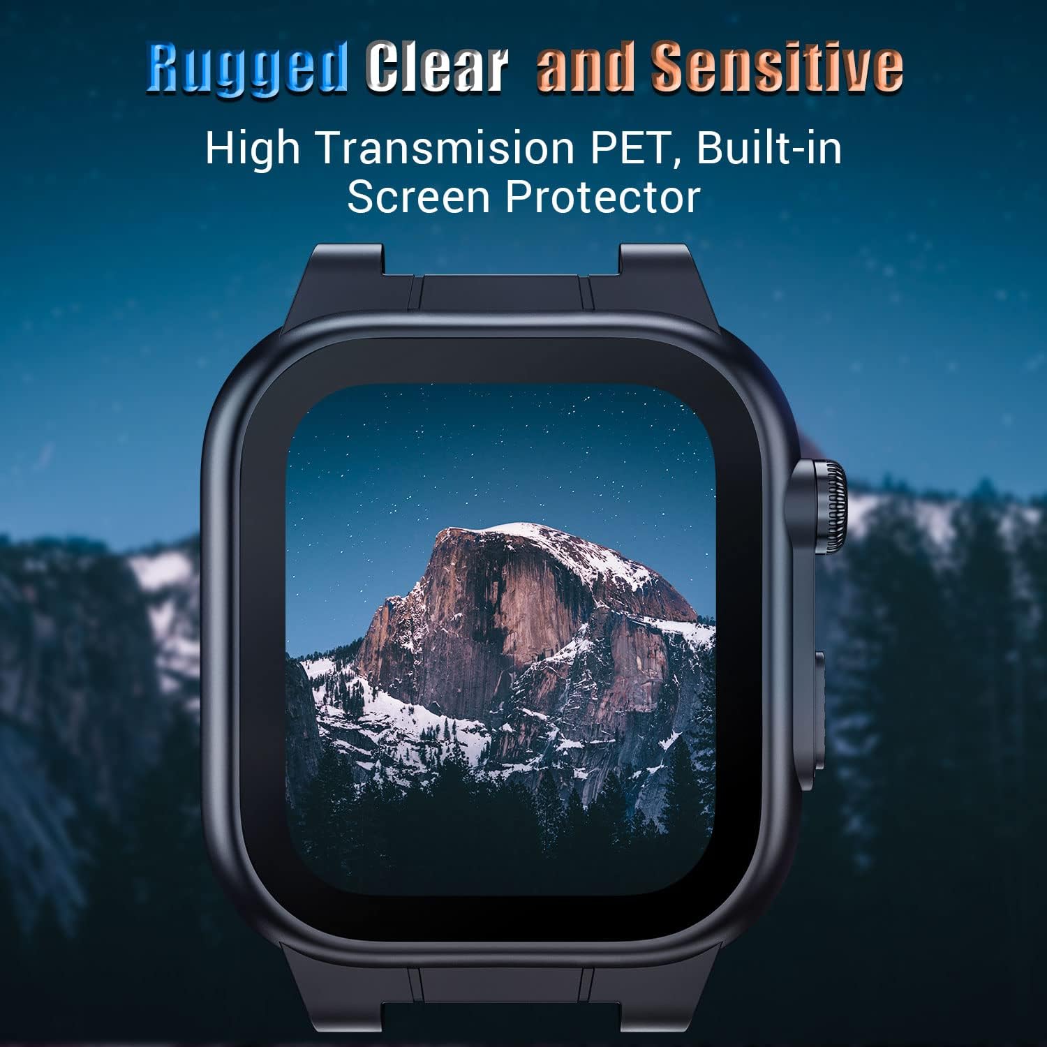 44mm Waterproof Case for Apple Watch Series6/5/SE/4/3/2, Shockproof and Dustproof Case