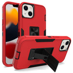 iPhone 14/13 (6.1 ") Kickstand fully protected heavy-duty shockproof case