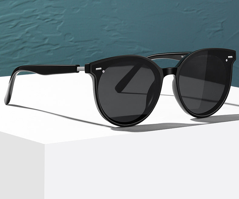 Retro small face can be paired with myopia sunglasses Retro polarized glasses(TR-ZC105*Wan)