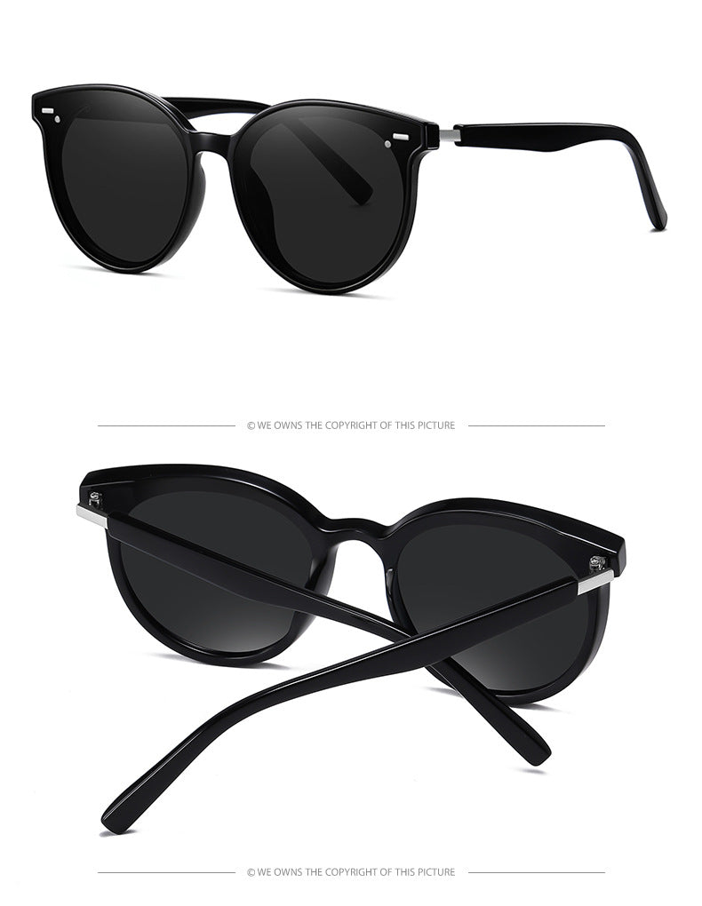 Retro small face can be paired with myopia sunglasses Retro polarized glasses(TR-ZC105*Wan)