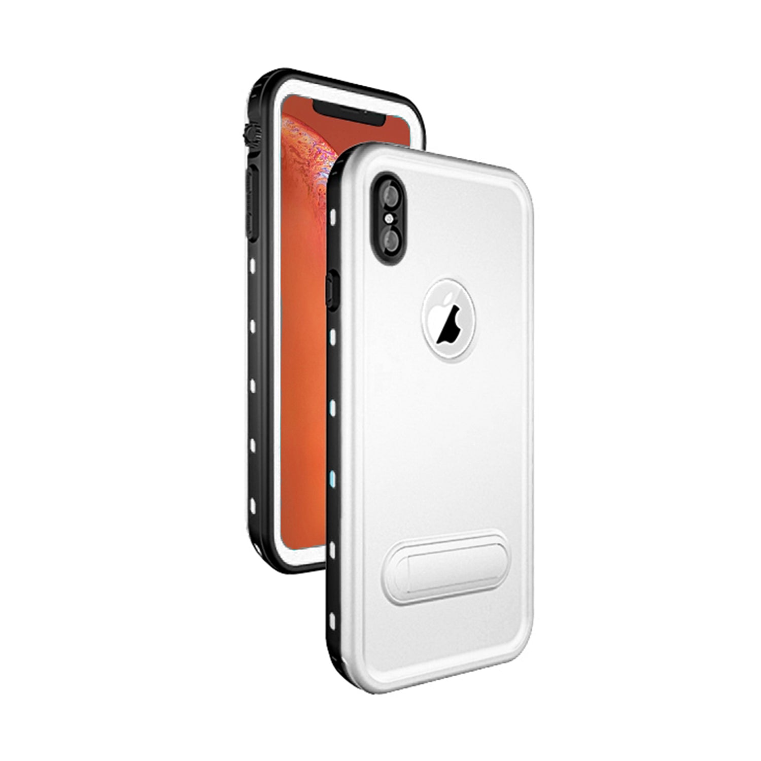 Apple iPhone Xs Max (6.5") 360 Full Protective Waterproof Case with Built-in Screen Fingerprint Protector