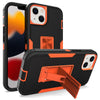 iPhone 14/13 (6.1 ") Kickstand fully protected heavy-duty shockproof case