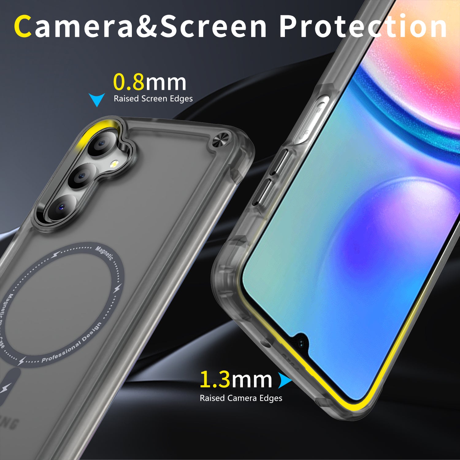 Samsung Galaxy A05S Translucent Skin Feel TPU Hybrid Magnetic Phone Case