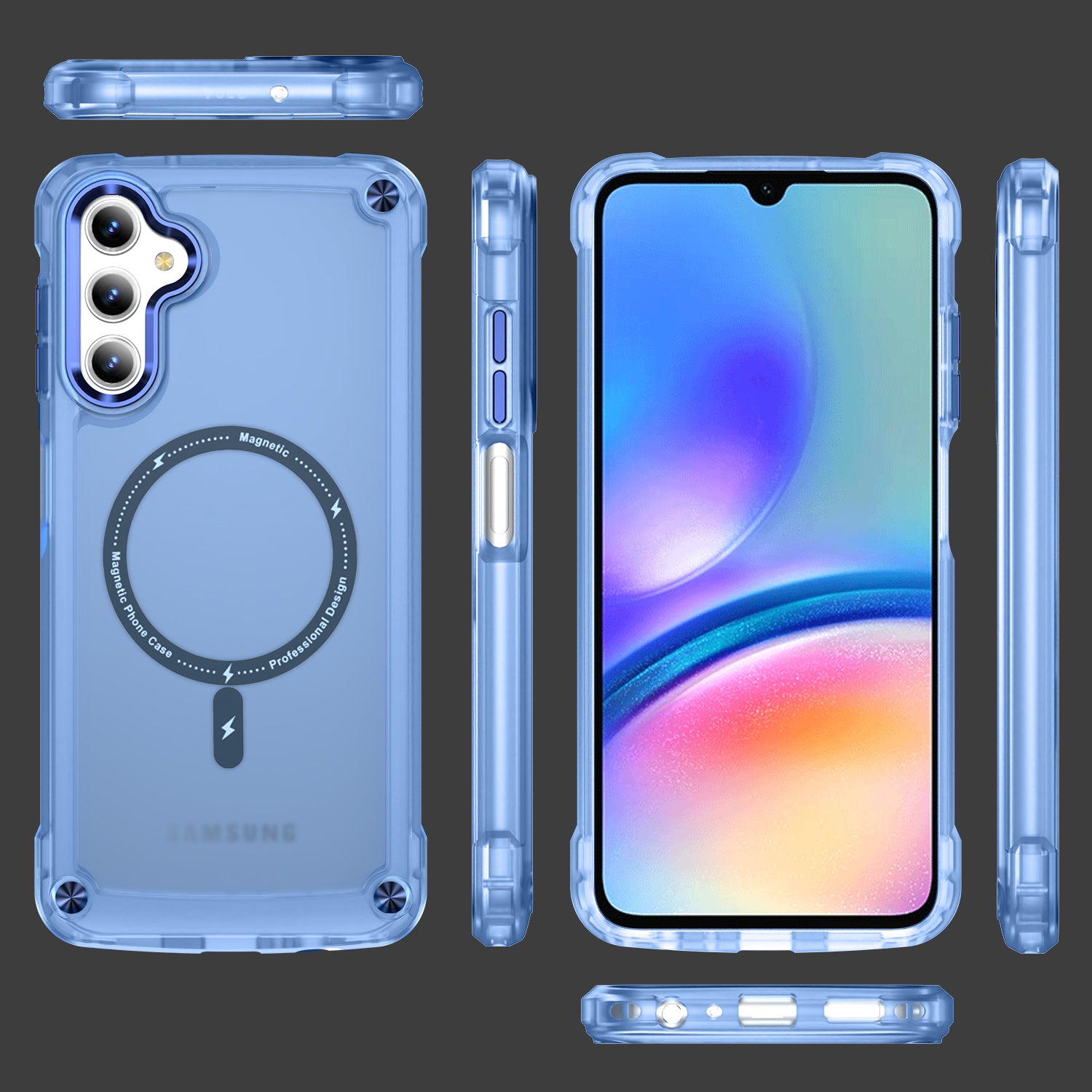 Samsung Galaxy A05S Translucent Skin Feel TPU Hybrid Magnetic Phone Case