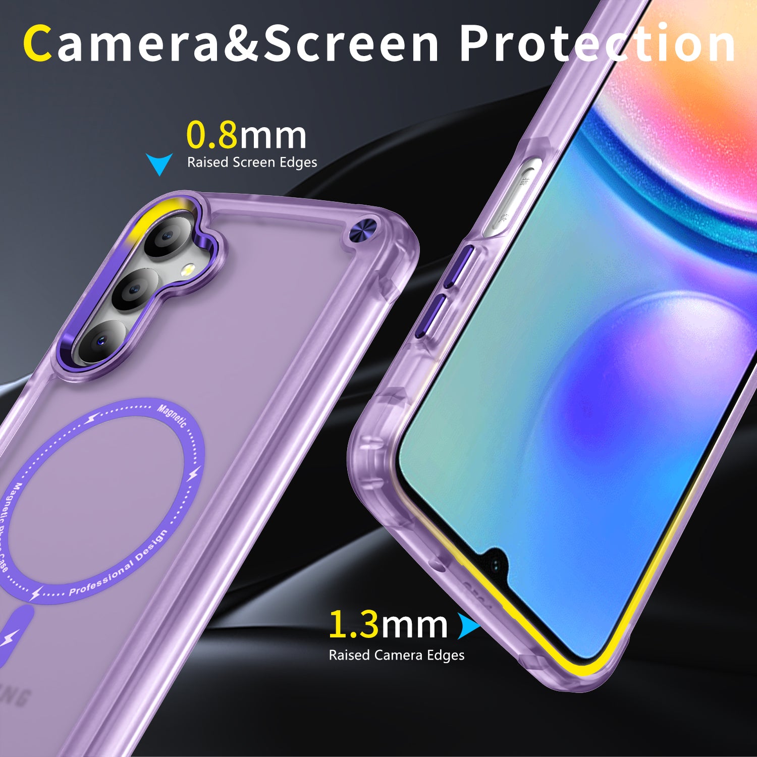 Samsung Galaxy A05S Translucent Skin Feel TPU Hybrid Magnetic Phone Case