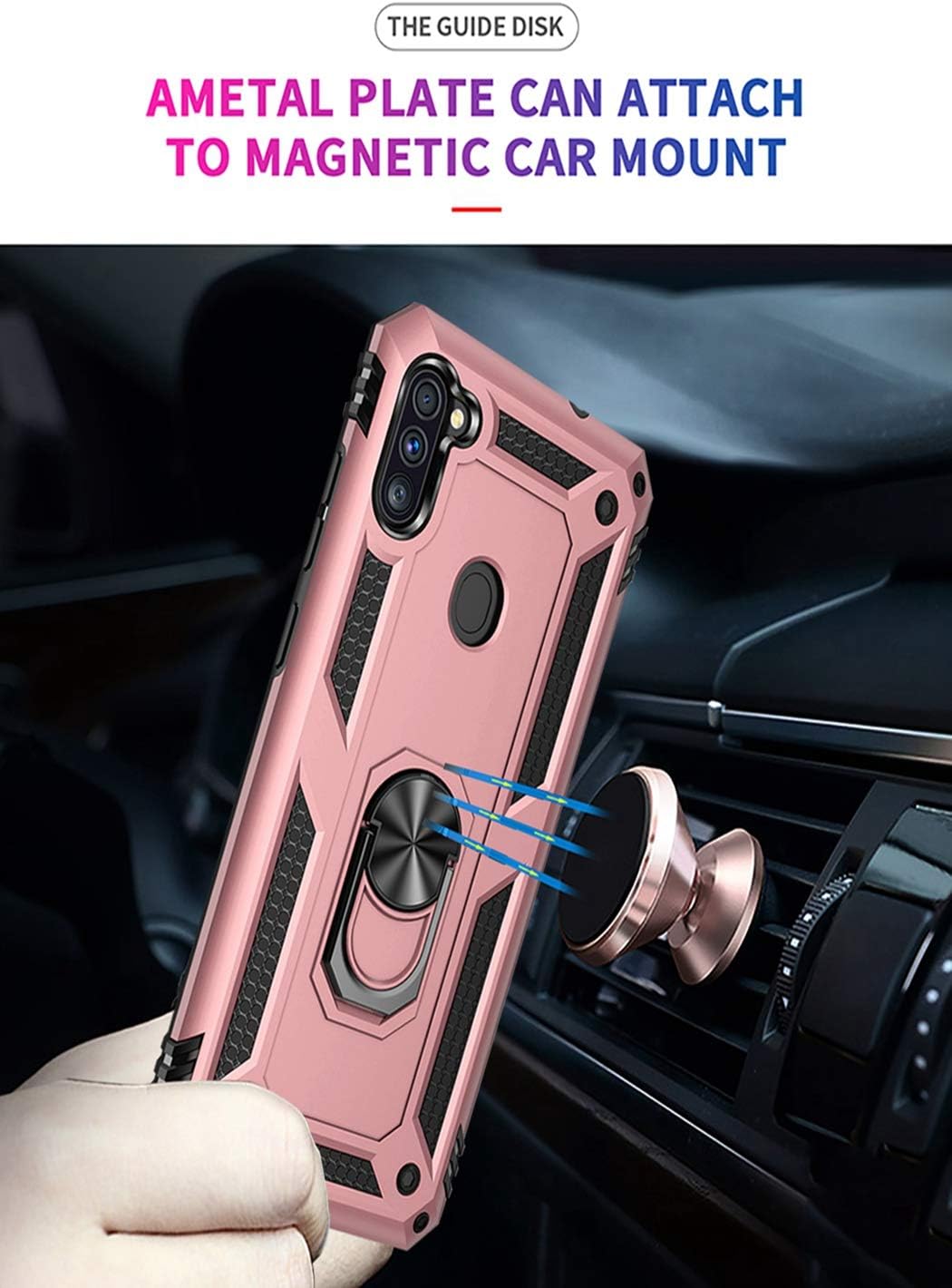 Ring Magnetic GPS car mount Phone Holder for Samsung Galaxy A11 Case