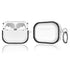 Airpods Pro 2 Transparent Dual Color Frame Earphone Case