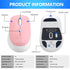 Type-C Wireless Mouse Rechargeable Silent Click Ergonomic Mouse 3 DPI Adjustable with USB Adapter for Laptop PC Macbook