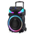 40W Bluetooth Speaker 15 Inch Outdoor Portable High-power Karaoke Party Speaker with Microphone Remote Control-Black