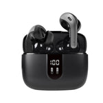 Bluetooth 5.3 Wireless Headphones, X08 Wireless Earbuds 40H Playtime with LED Power Display, IPX5 Waterproof Headphones with Touch Control for Sport/Work Earphones