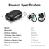 Noise reduction hang Lug type Bluetooth headset-Black*Green