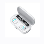 Bluetooth Headset 5.0 touch controlled wireless earbuds automatically paired with a portable charging box