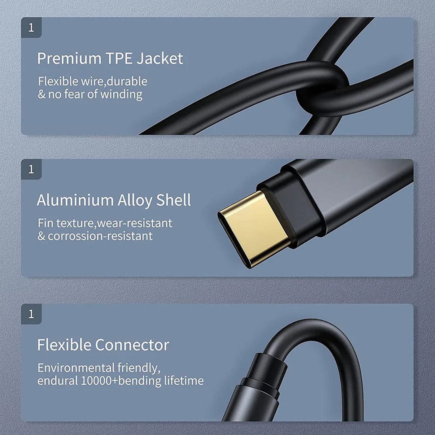 USB-C To Aux 3.5mm Converter Cable-Black