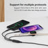 Multifunction USB Charger Cable, USB-C 2-in-3 Cable PD 100W For iPhone 15, Wireless Charger Cable For iWatch-Black