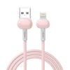 USB to Lightning Liquid TPE Macaron Data Fast Charge Cable for Mobile Phone