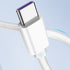 66W PD (Type-C to Type-C) 3FT Fast Charge Cable Compatible With iPhone 15 Series-White