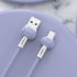 USB to Type-C Liquid TPE Macaron Data Fast Charge Cable Compatible With iPhone 15 Series