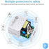 2.4A One-Port USB Fast Charging Wall Adapter for Phone, iPad, and Tablet- White