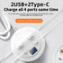 PD 20W Multi-Port Fast Charging Adapter High Speed Socket (2 USB + 2 Type-C) with LCD Voltage Display Compatible With iPhone 15 Series
