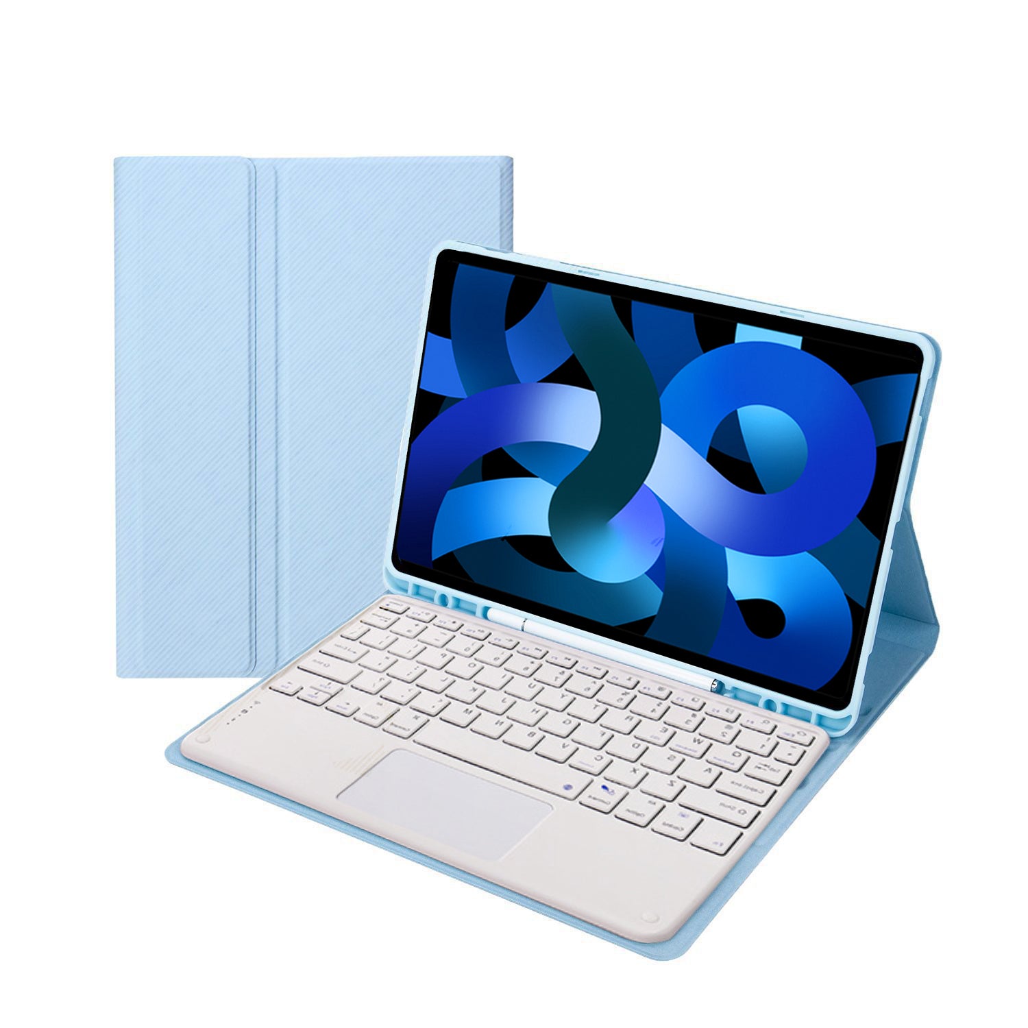 2022 iPad Air 3 in 1 Bluetooth keyboard protection case and mouse (with  Apple Pencil slot)