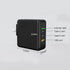 3 Ports(2 type-c ports+1 USB port) 65W mini MacBook fast charger adapter