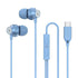 Type-C Meatal in Ear Flat Mouthed Bass Earphones With Microphone