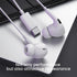 USB-C Earbuds Headphones,Type C Wired Earphones with Microphone & Remote Control Noise Cancelling in-Ear Headse for iPhone 15/15 Plus/15 Pro/15 Pro Max/14/13/13 Pro Max/ 12/11/11Pro/iPad-White