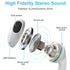 USB-C Headphones Type C Earphones for iPhone 15/15 Plus/15 Pro/15 Pro Max Magnetic HiFi Stereo DAC Earphone with Mic Wired Headphone-White